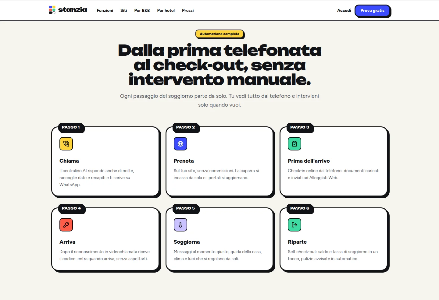Stanzia: gestionale per hotel e B&B screenshot 1