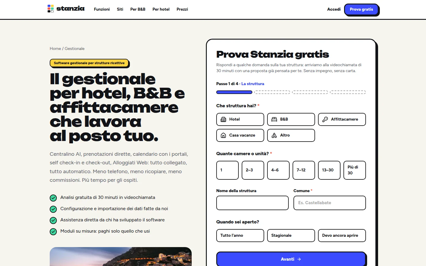 Stanzia: gestionale per hotel e B&B screenshot 3
