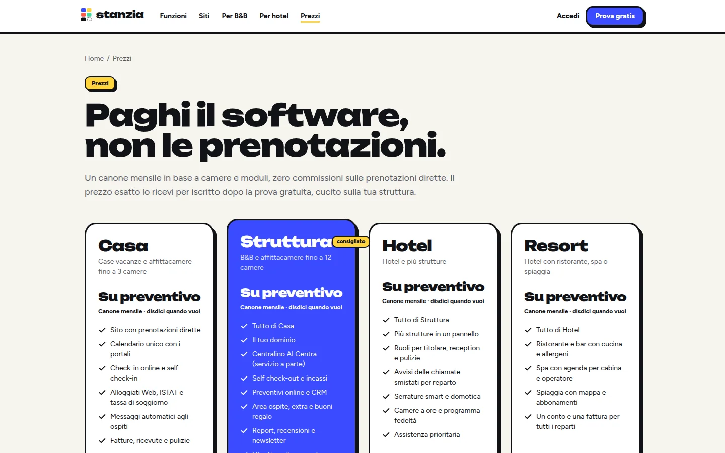Stanzia: gestionale per hotel e B&B screenshot 8