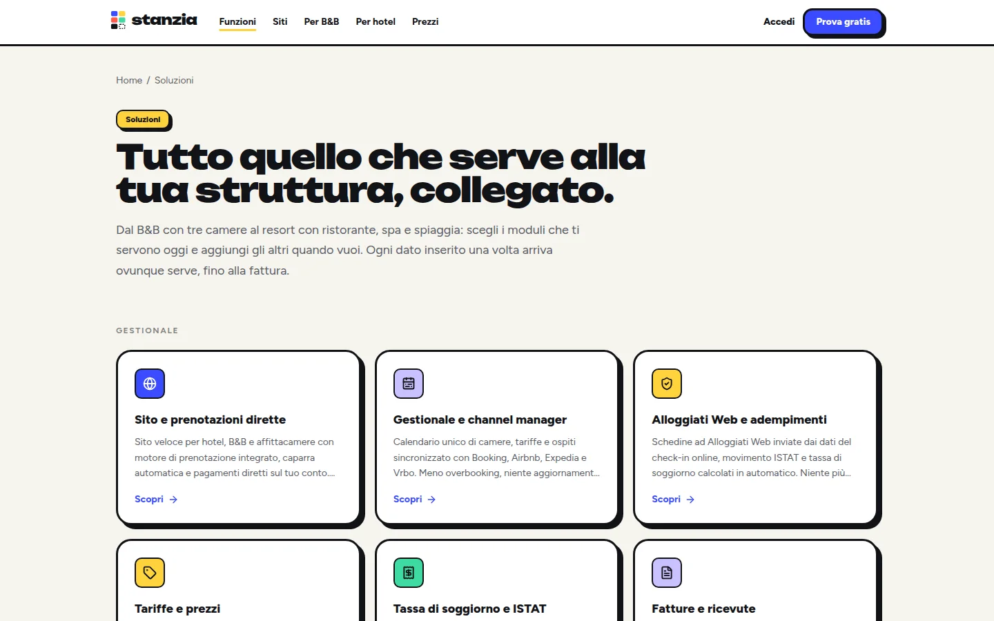 Stanzia: gestionale per hotel e B&B screenshot 2